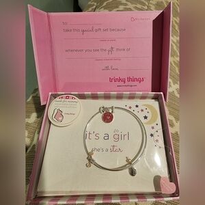 Trinky Things Bracelet Gift Set, Its A Girl, Mom To Be Gift